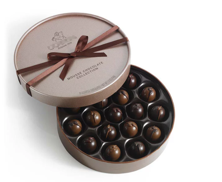 Airtight safe aluminum easy tear lid black cylinder coffee bean Christmas chocolate food powder paper tube packaging box