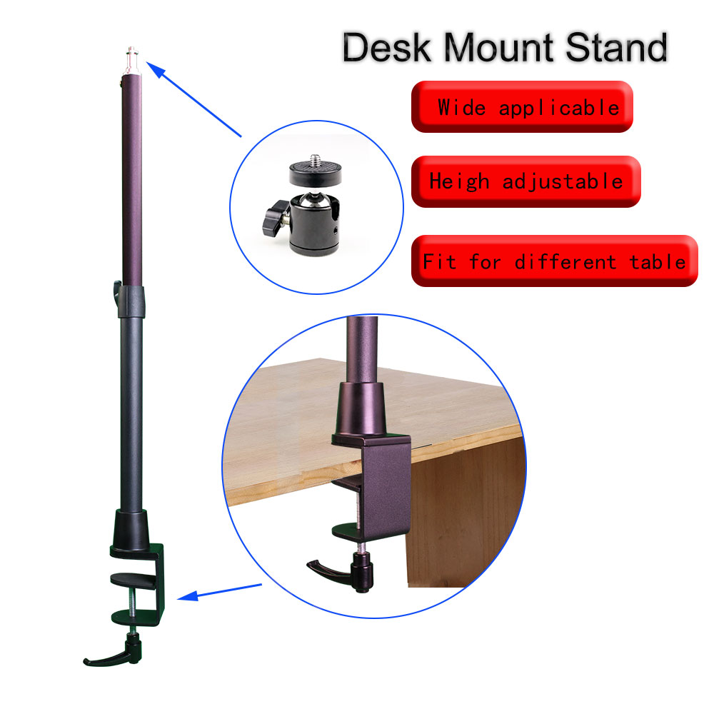 c clamp tablet stand metal portable desktop stand  adjustable desktop mobile phone stand