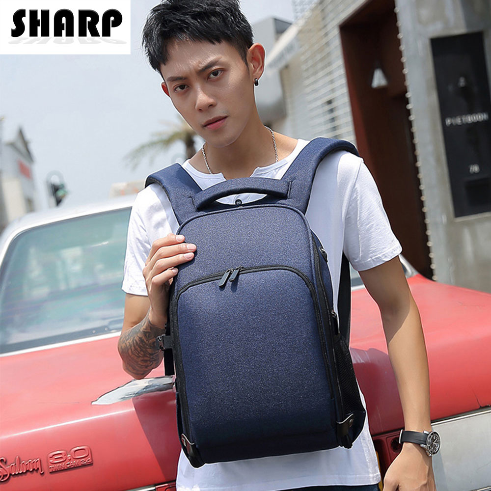 SHARP Camera Backpack Waterproof Camera Bag Large Capacity Camera Case Photography Backpack with 14Inch Laptop Compartment Rain Cover for Men Women Photographer DSLR SLR Cameras Lens Tripod