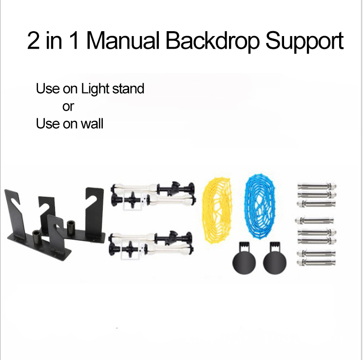 2 rollers Manual Backdrop roller system background support wall Mount backdrop stand mount