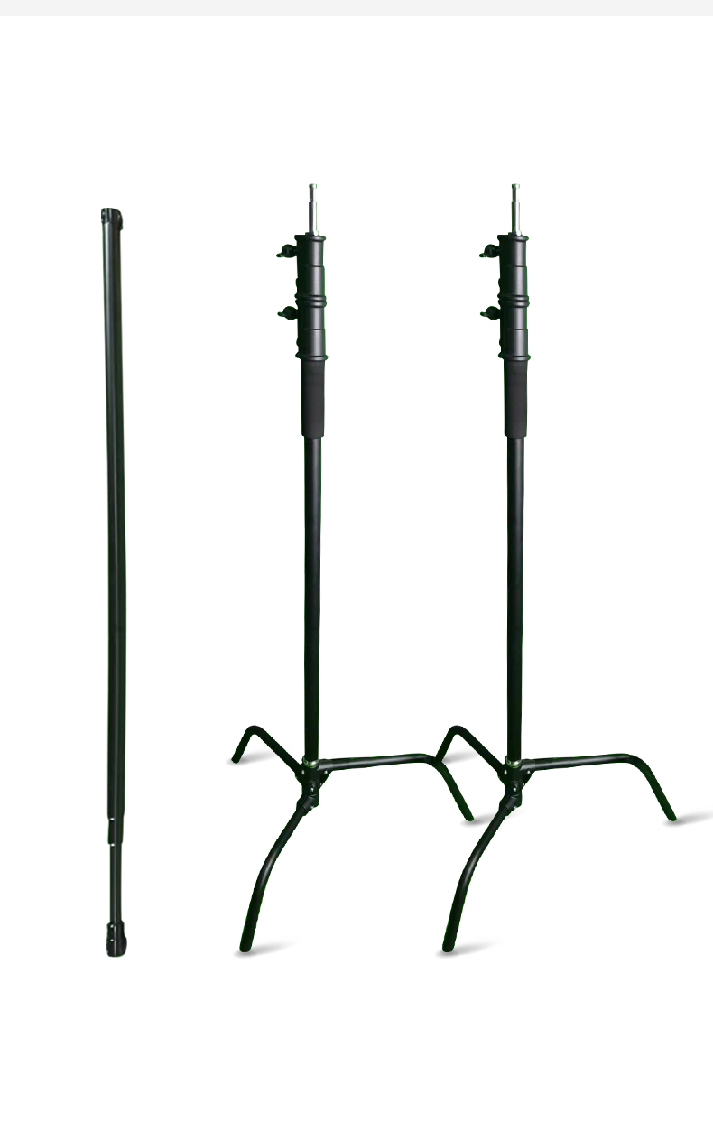 SHARP heavy duty C stand crossbar Photo Video Studio Backdrop Stand 111x10ft Adjustable Photography Muslin Background Support System Kit