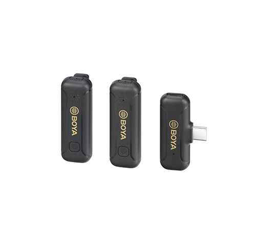 BOYA BY-WM3T2 Portable Professional Wireless Lavalier USB Microphone type c lapel mic for Live Broadcast Audio Video Recording