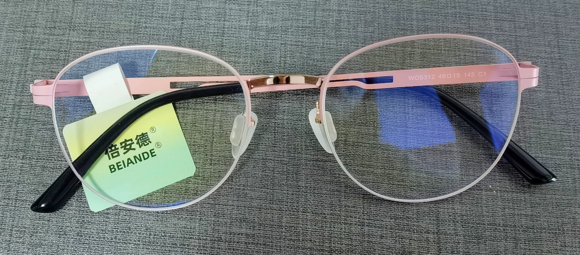BEIANDE Stainless Steel round shape eyeglass frame for women eco friendly metal optical frame eyeware