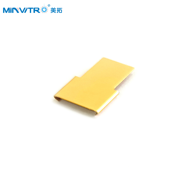 Frozen aluminum bracket label