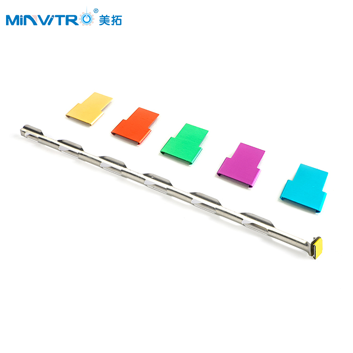 Frozen aluminum bracket label