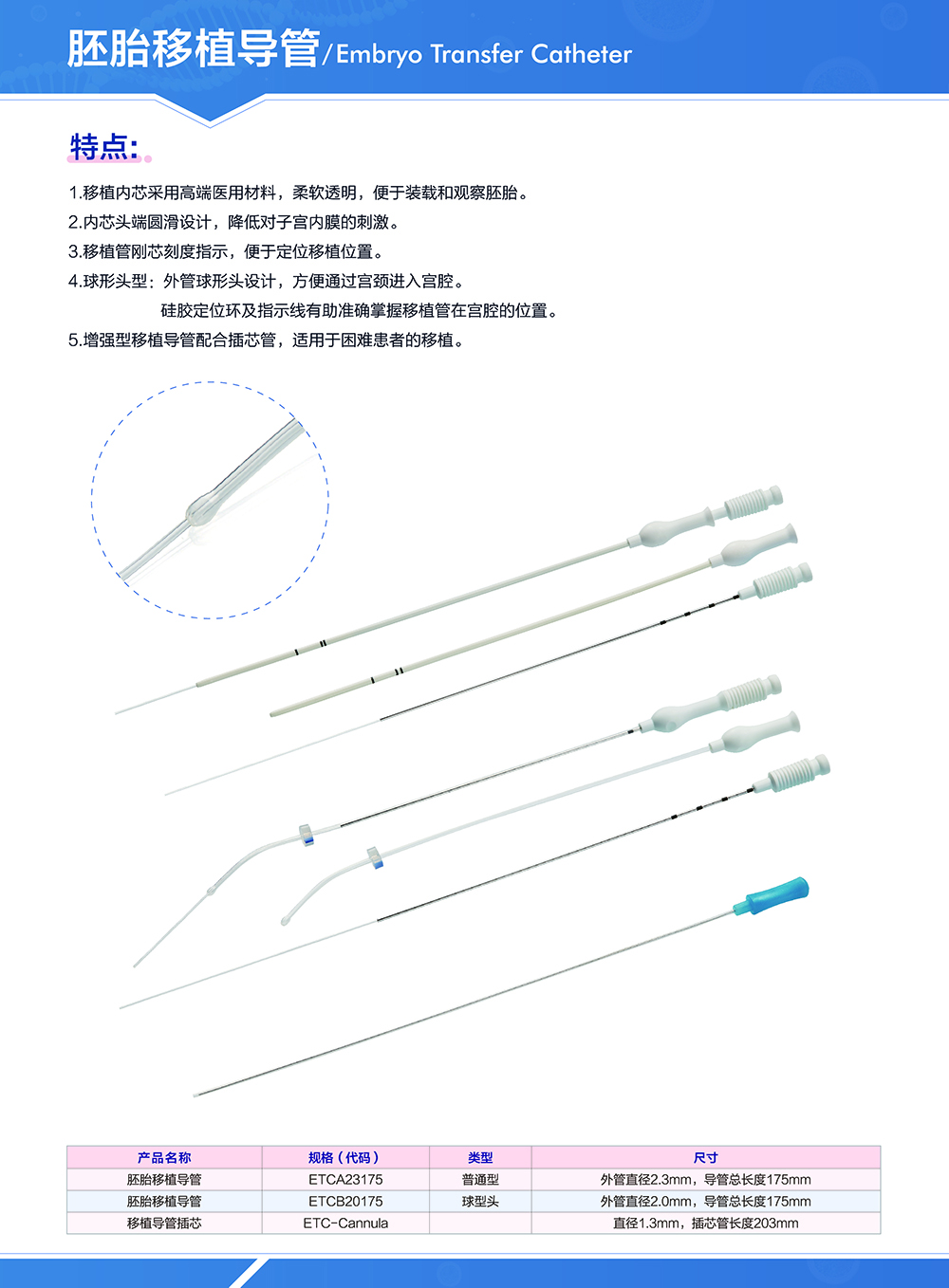 胚胎移植导管