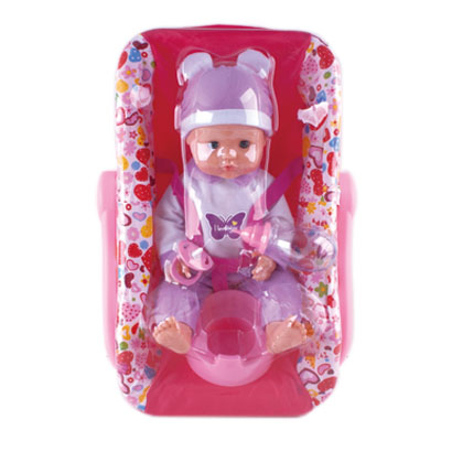 15inch baby doll in car seat