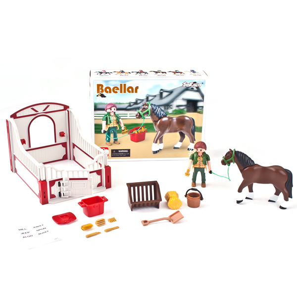 Horse with stall play set, promtion gift
