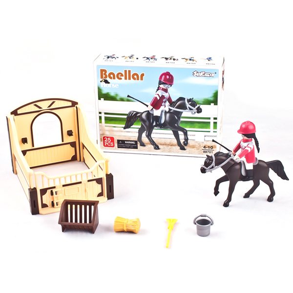 BAELLAR horse with stall play set