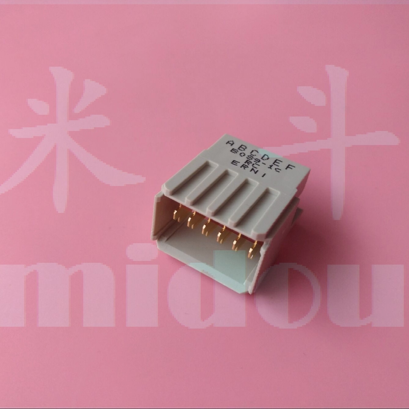 ERNI 254963 PCB 连接器 2.0毫米 电源模块 6PIN 芯 弯公 高电源