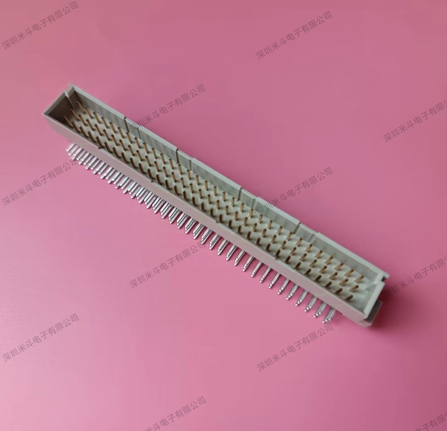 ERNI 374543 DIN41612 欧式 插座 连接器 96PIN 弯脚公头 焊接 脚距2.54mm