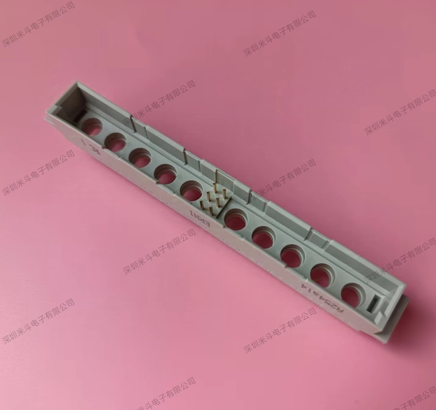 ERNI 374182 DIN41612 欧式 插座 连接器 M型 弯脚公头 6PIN 10孔