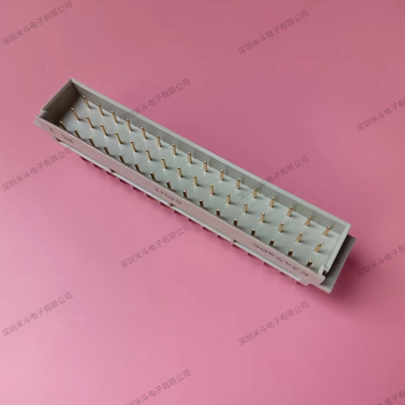 ERNI 354872 DIN41612 欧式 插座 连接器 48PIN 弯脚公头 焊接 脚间距5.08mm