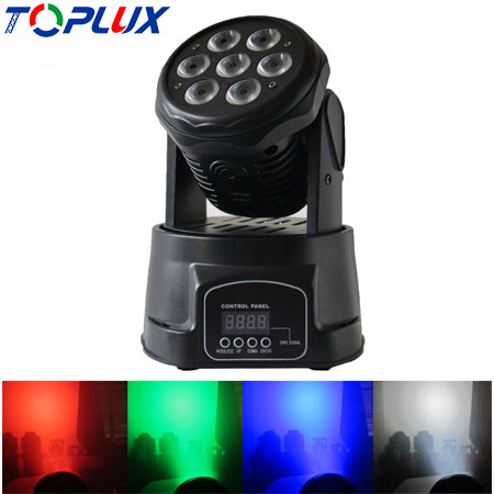 TOP-D002 7*10W RGBW 4in1 LED Mini Moving Head Wash Light