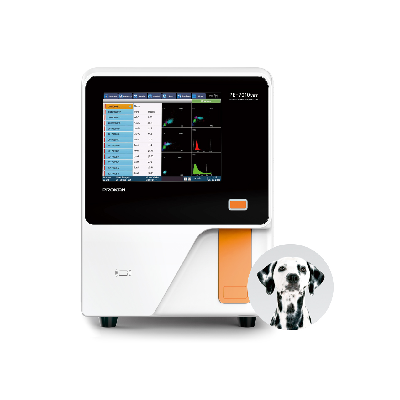 YHPE-7010Vet/3-Part 23 Parameters Hematology Analyzer