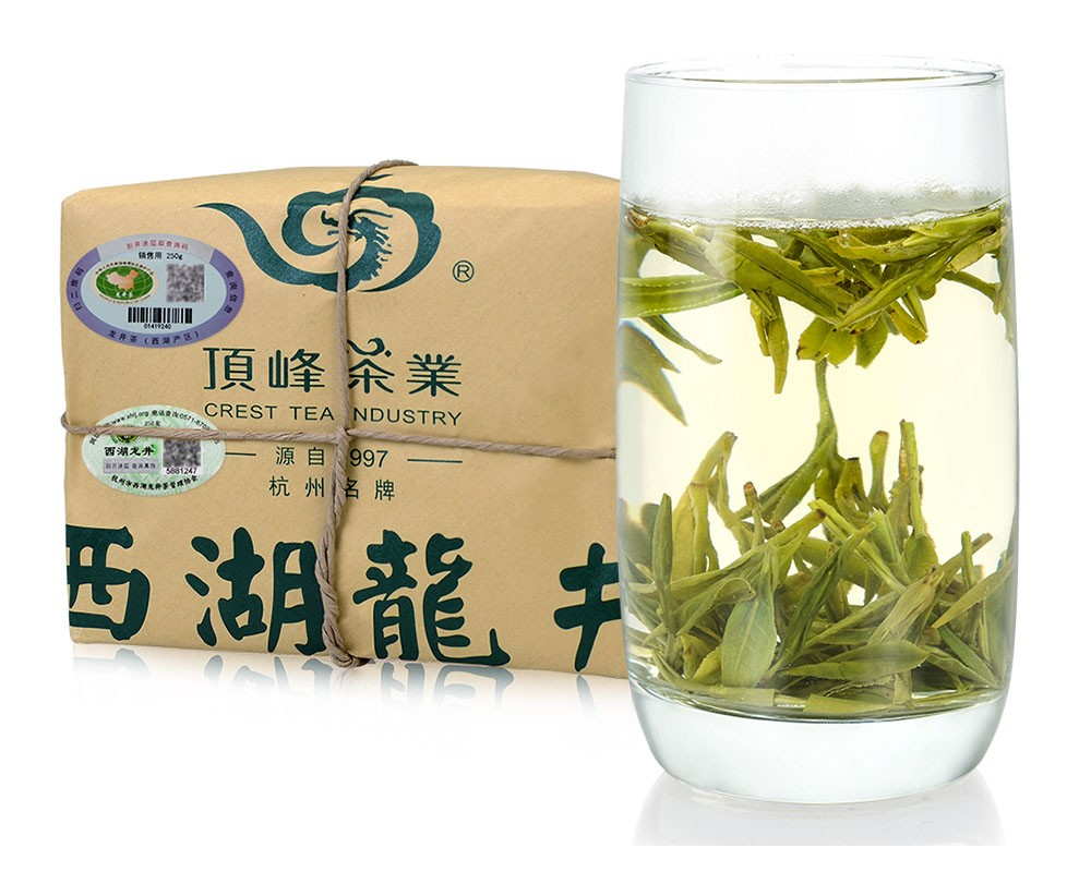 【G20峰会指定产品】 西湖龙井 2017雨前茶 绿茶 二级 250g 传统纸包茶
