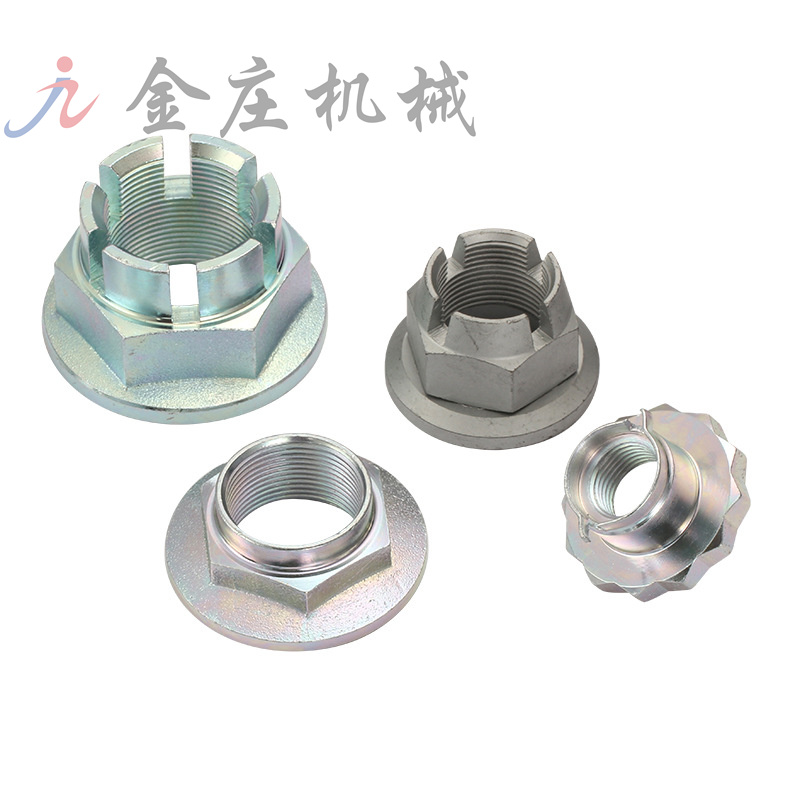 Flange groove nut