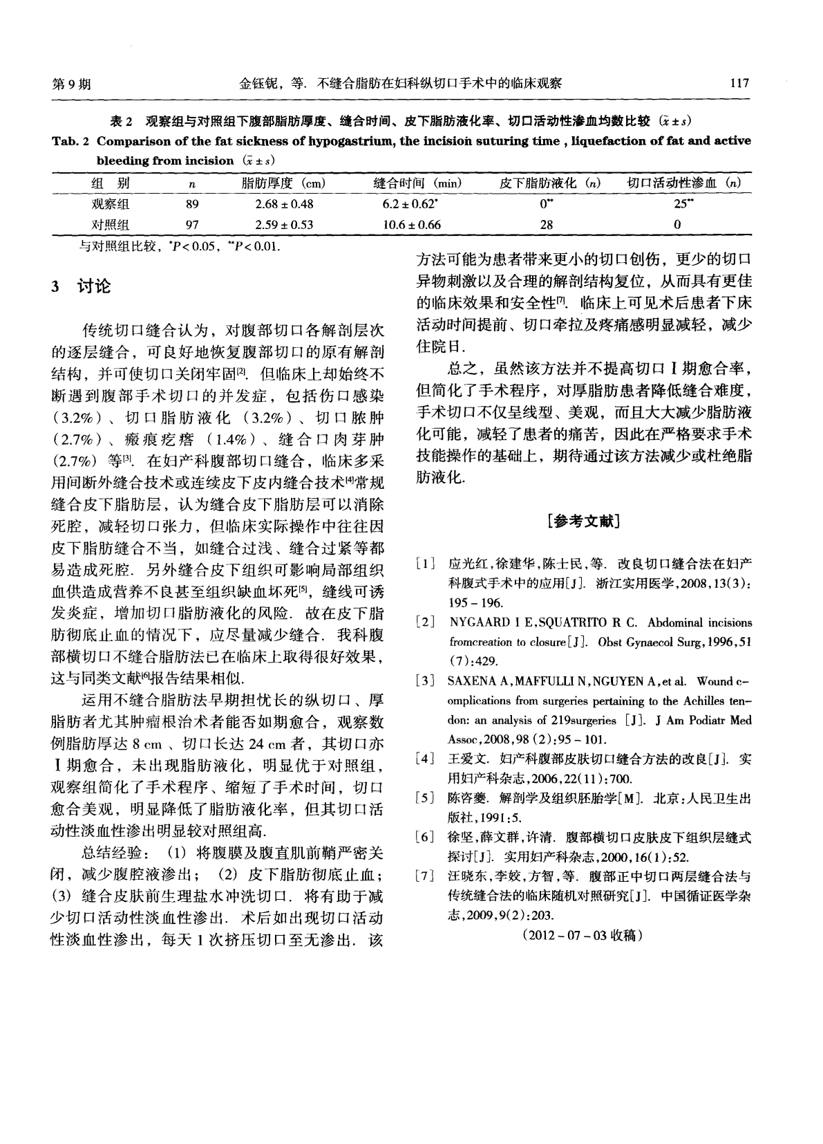不缝合脂肪在妇科纵切口手术中的临床观察_3.png