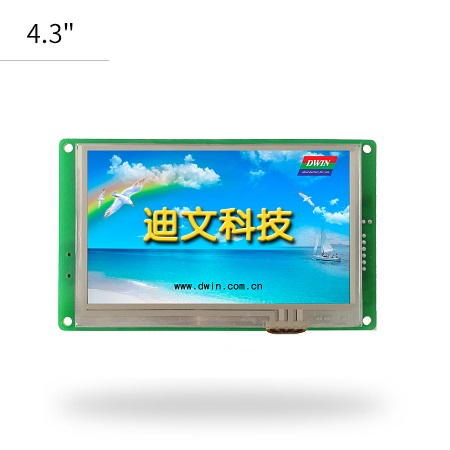 4.3英寸迪文串口屏DMT48270C043_15WTZ1电阻屏 485通信 音乐播放