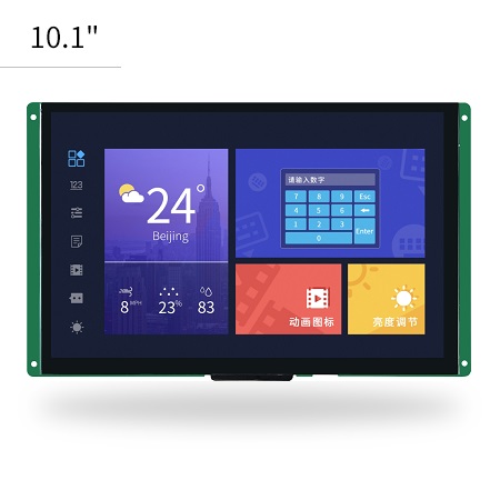 迪文10.1英寸全国国产化DGUS串口屏DMG12800S101_03W高亮带三防户外可用