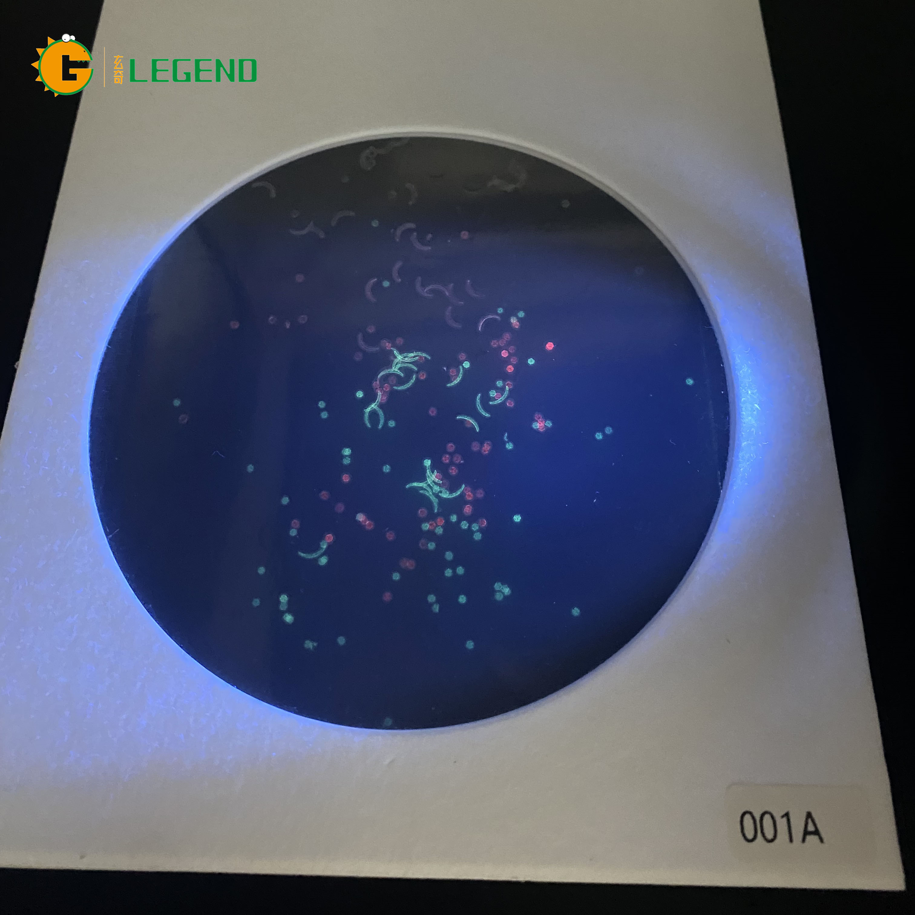 Security UV Invisible Fiber 001A Particles Colorless to Color Granules Short Long Wavelength