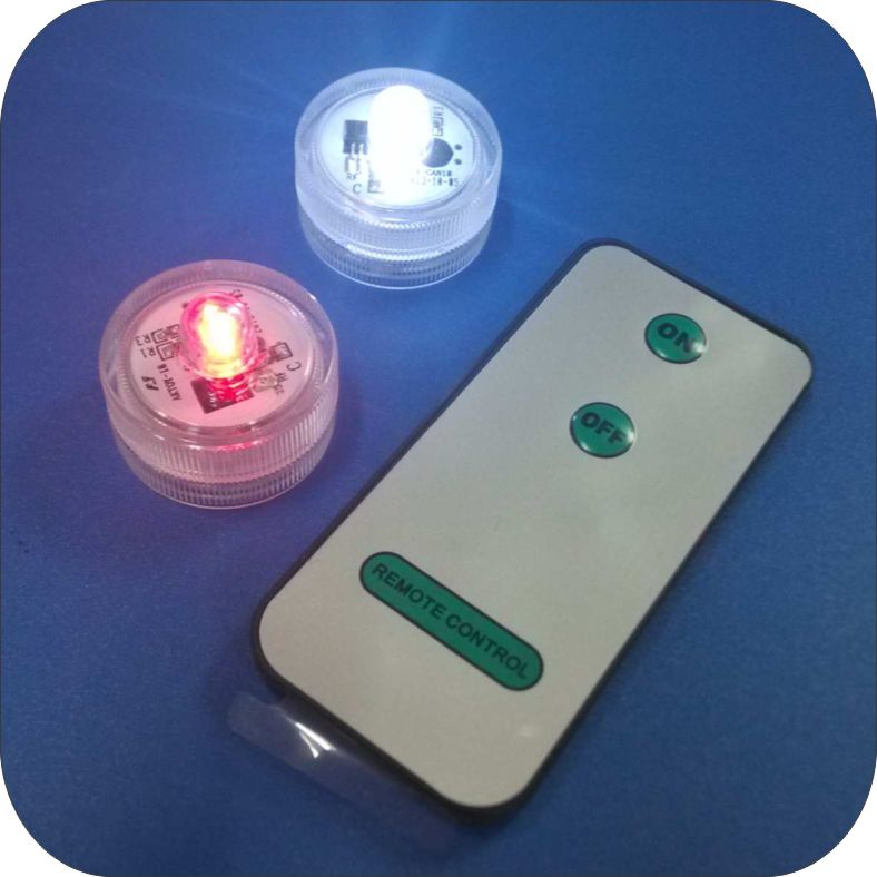 熱銷LED遙控防水燈 遠程無線遙控潛水燈 防水蠟燭燈 發光小夜燈