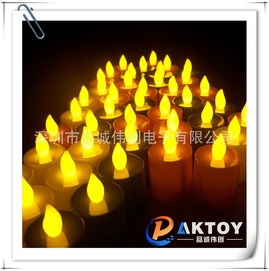廠價直銷LED七彩閃光電子蠟燭燈 圣誕蠟燭 仿真禮品蠟燭 發光蠟燭
