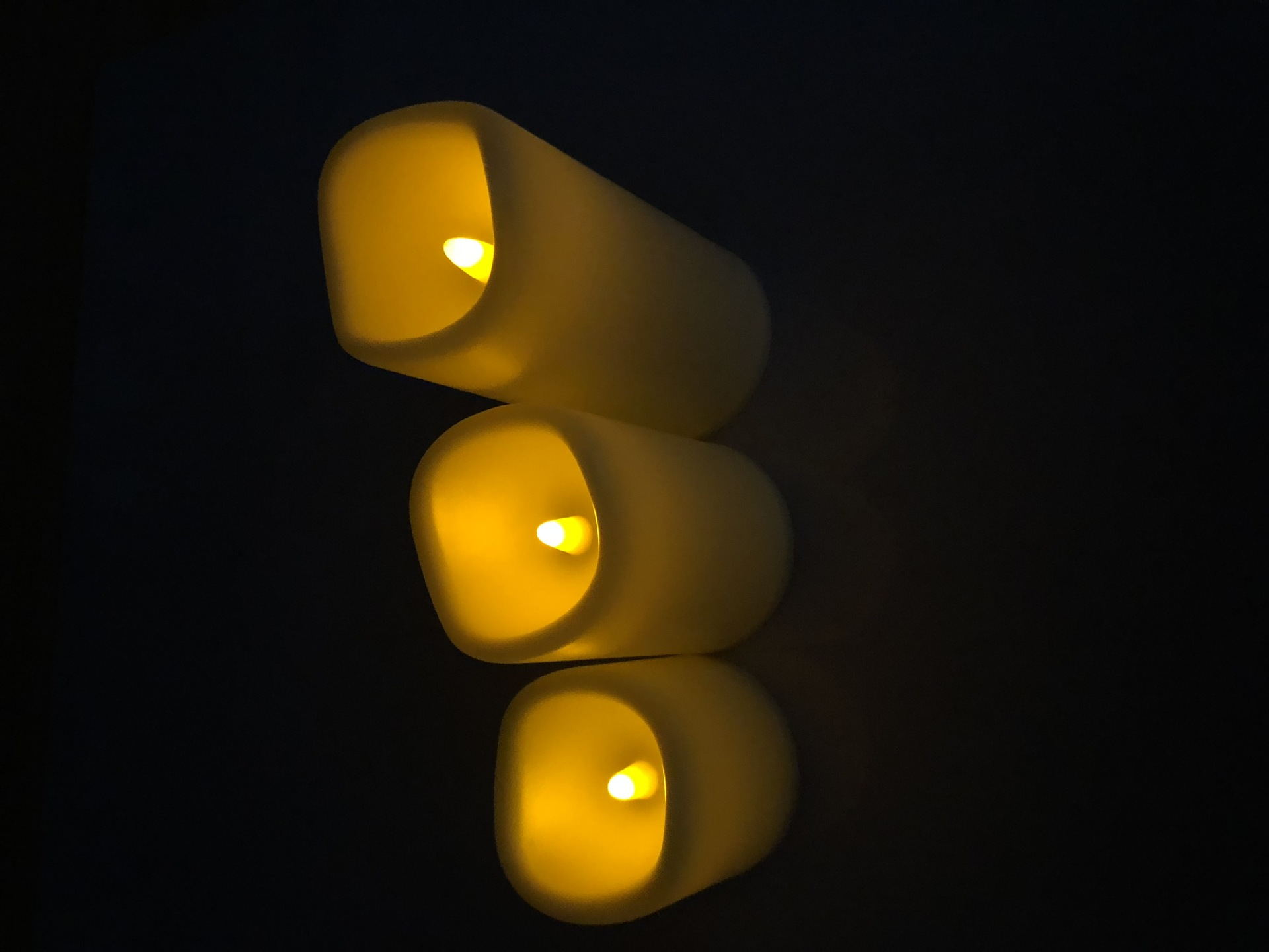 新款圓形led電子蠟燭燈 萬圣節電子蠟燭 香薰蠟燭 浪漫發光蠟燭燈