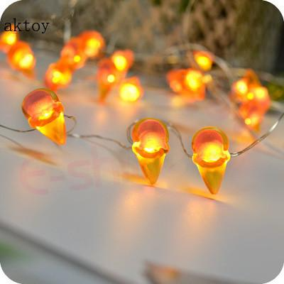 歐美熱銷甜筒造型燈串 圣誕裝飾燈串 圣誕樹led燈 LED燈串防水