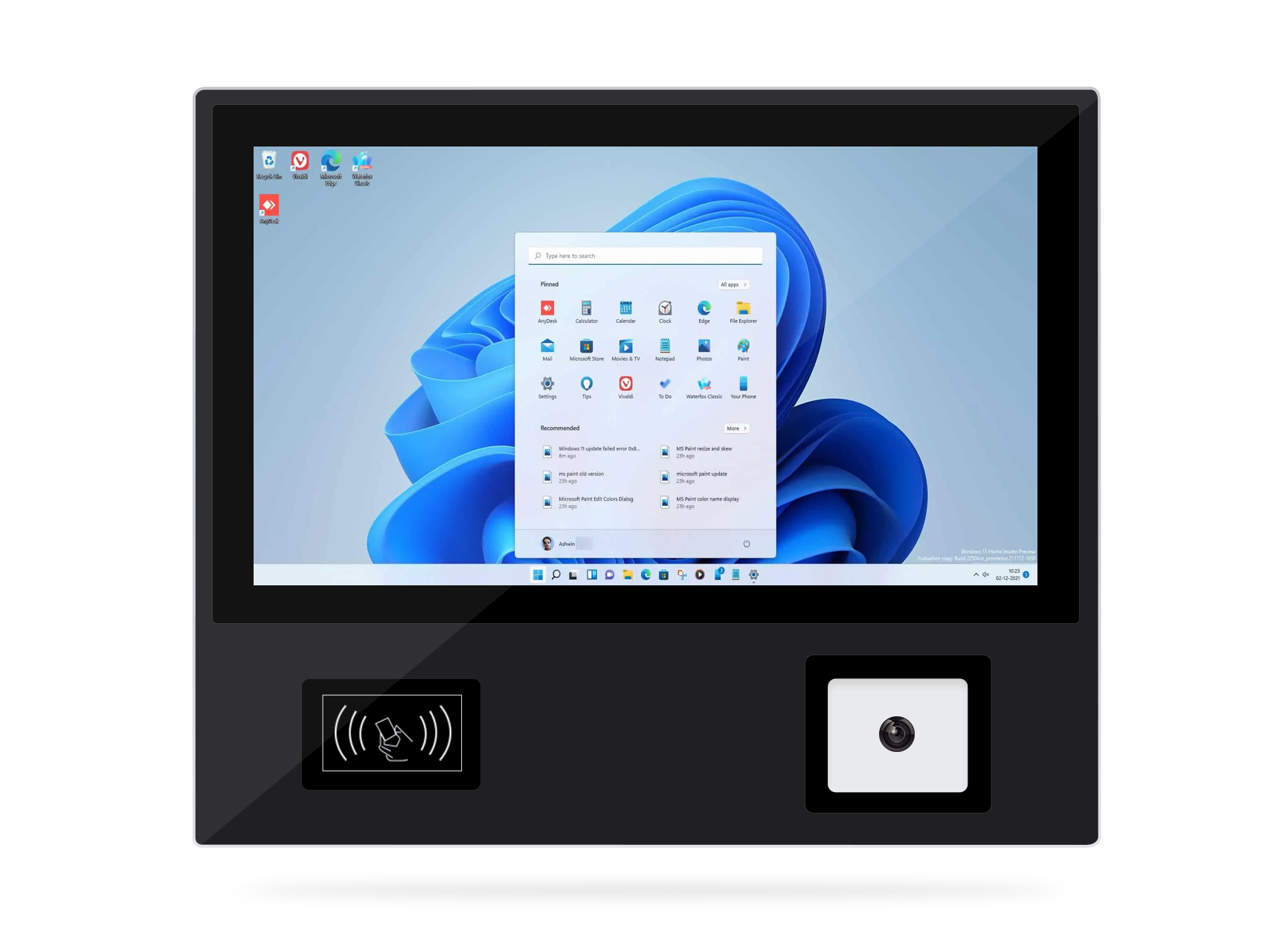 刷卡 扫码工控一体机ETW-E104T