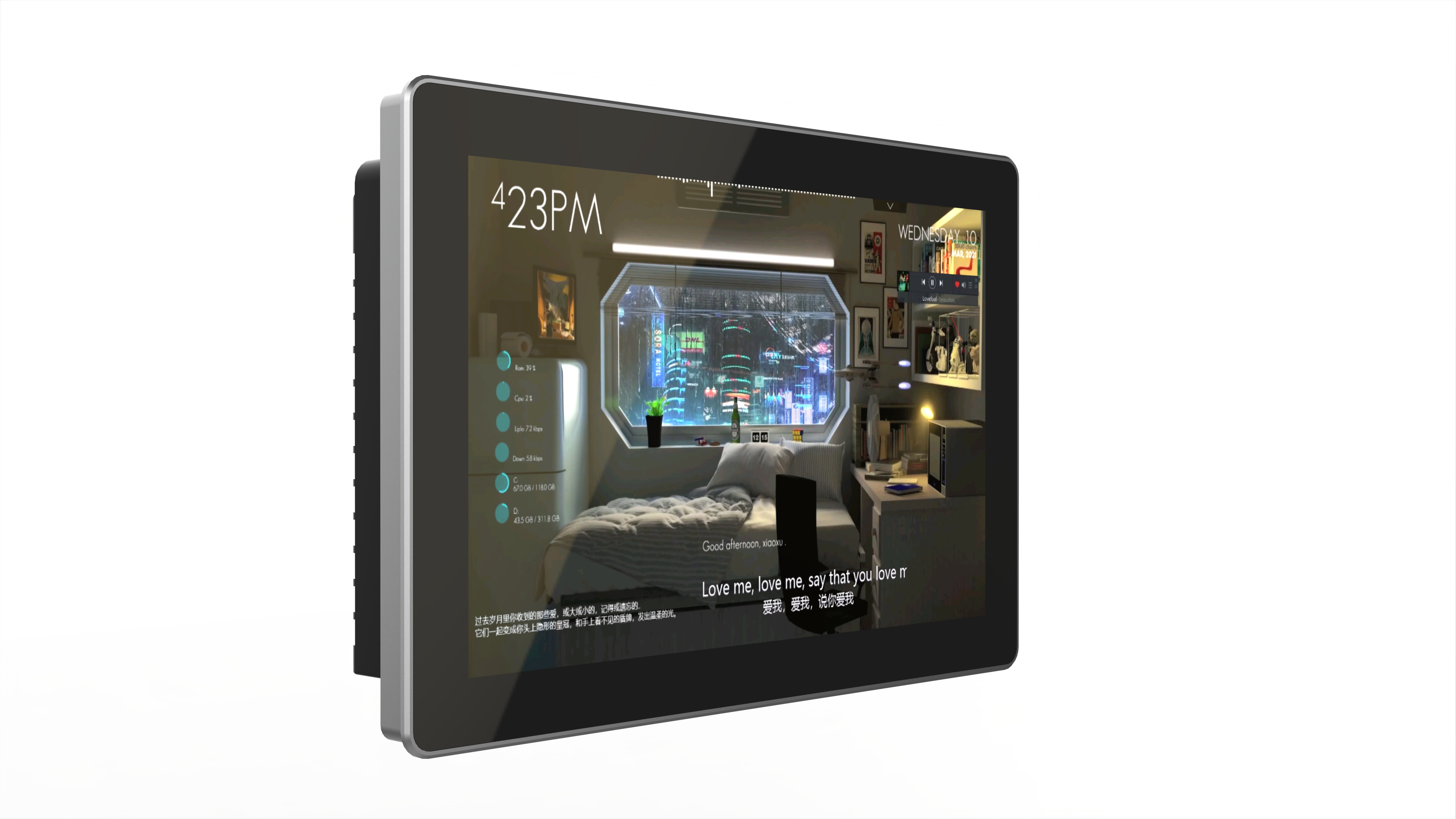 外嵌式工业触摸一体机ETW-Z101T(窄边框)