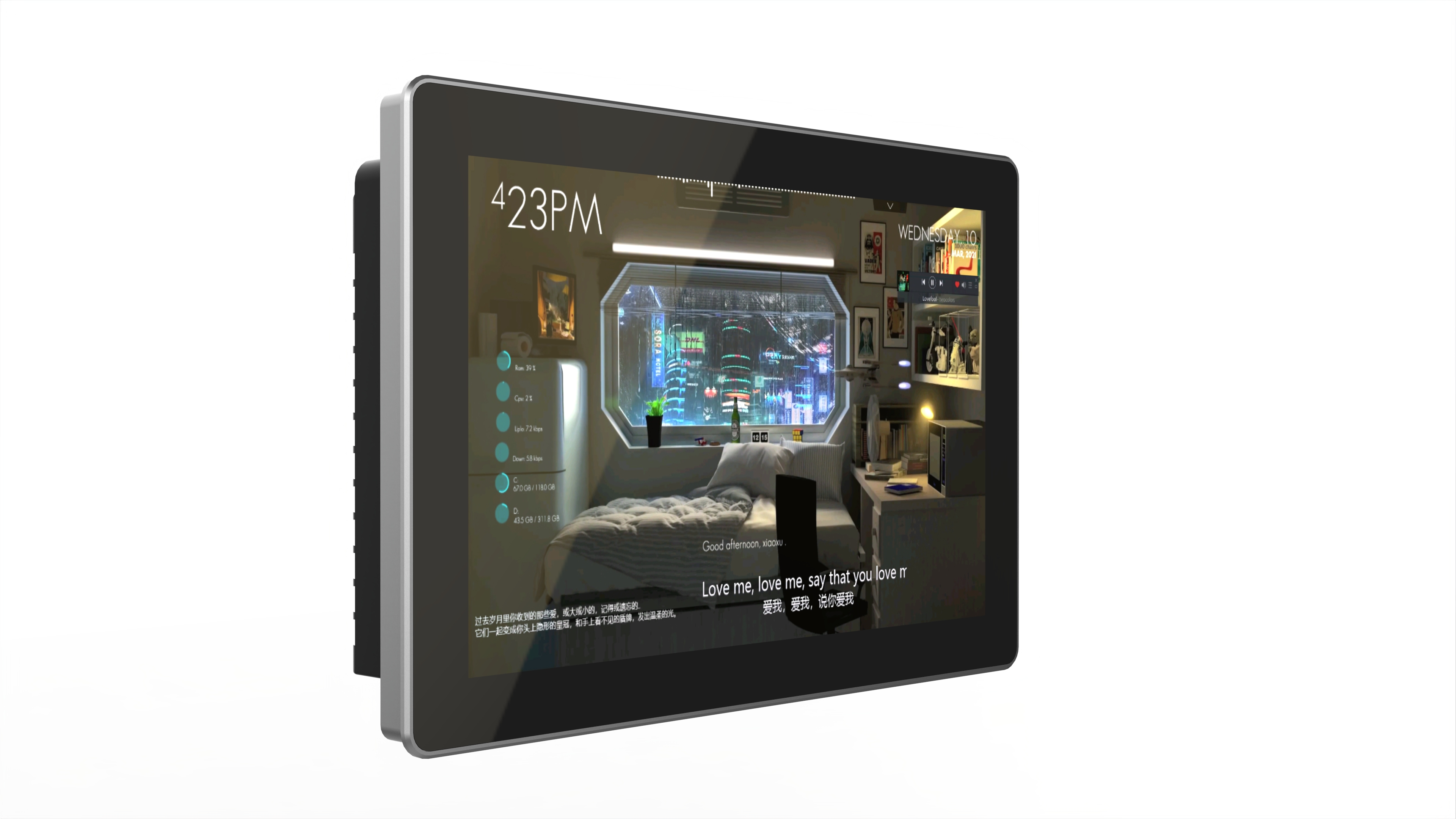 外嵌式工业触摸一体机ETW-Z101T(窄边框)