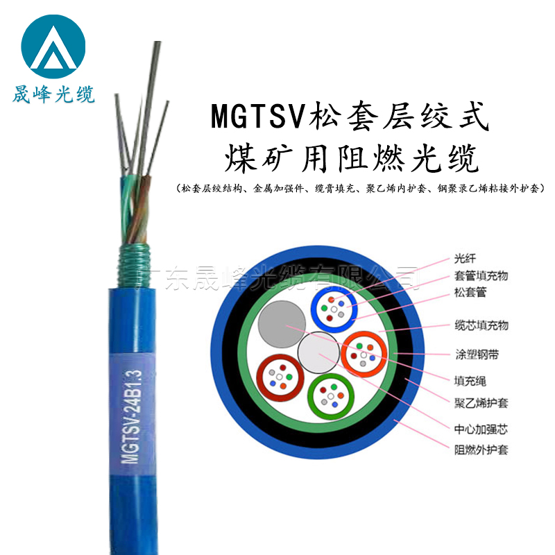 MGTSV松套層絞式煤礦用阻燃光纜