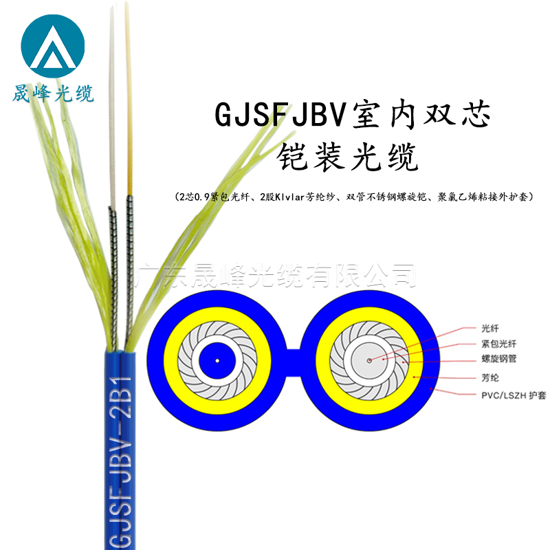 GJSFJBV室內(nèi)雙芯鎧裝光纜