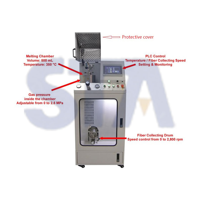 Lab-Scale High Pressure Melt Extrusion Machine for Fiber or Ribbon on up to 350℃