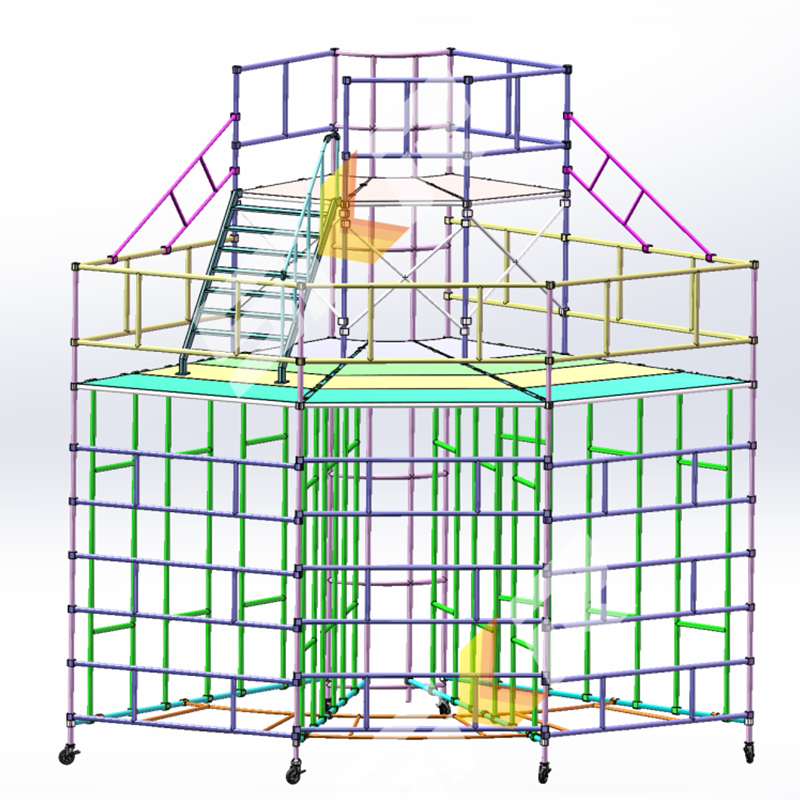 Rotating row frame