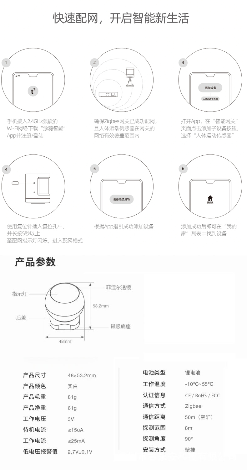 人体感应器12