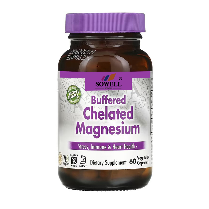 SOWELL Buffered Chelated Magnesium, 60 Vegetable Capsules