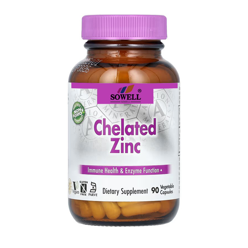 SOWELL  Chelated Zinc, 90 Vegetable Capsules