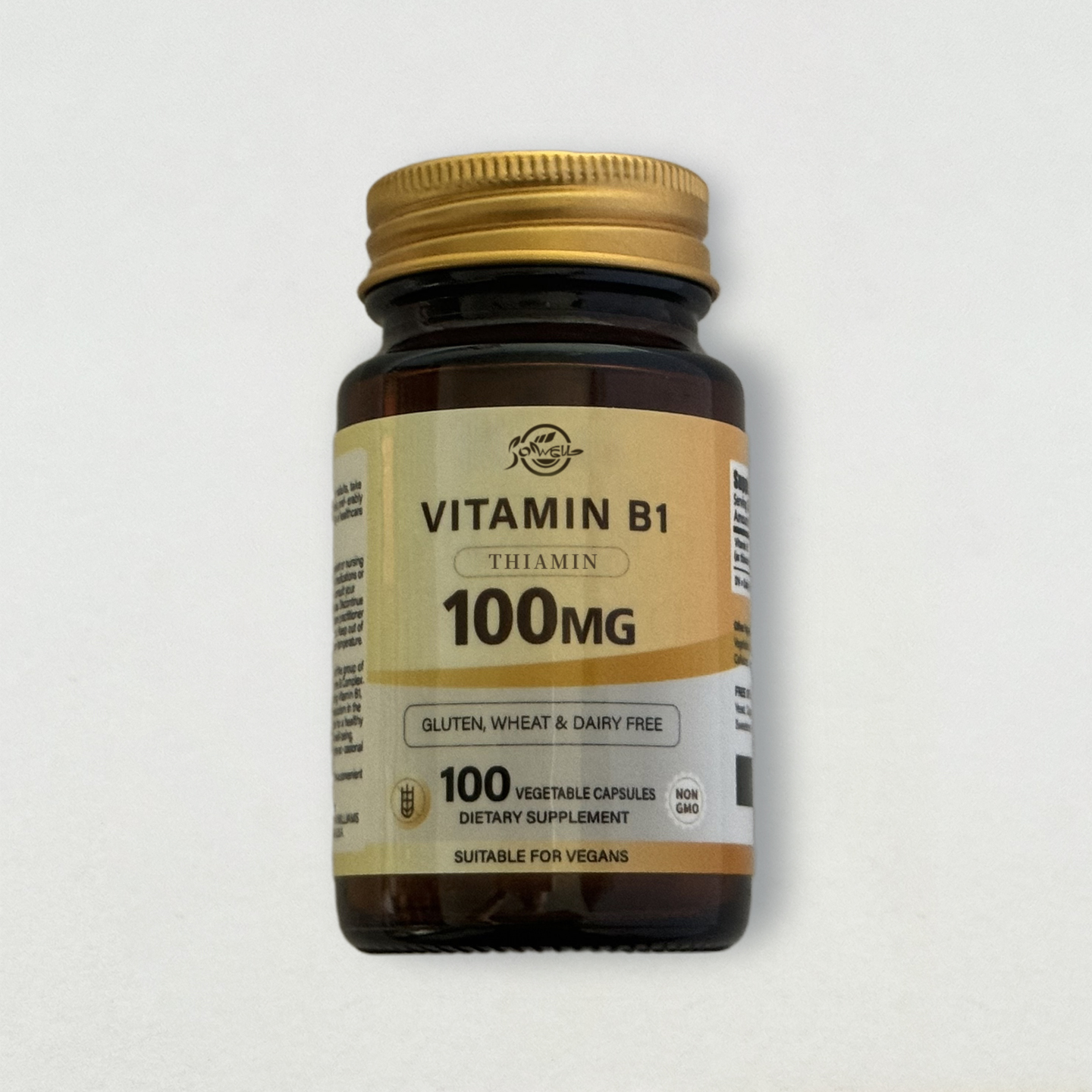SOWELL 美国进口维生素B1 舒缓神经100粒