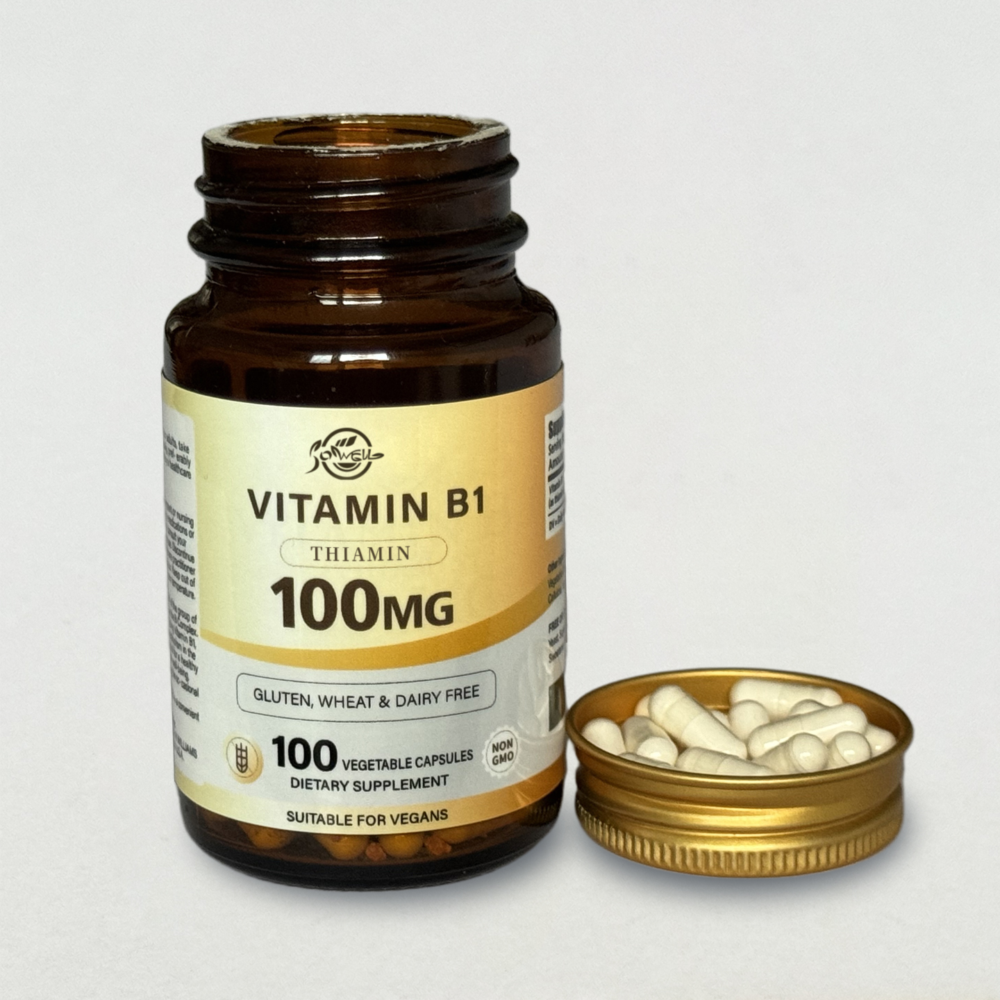 SOWELL 美国进口维生素B1 舒缓神经100粒