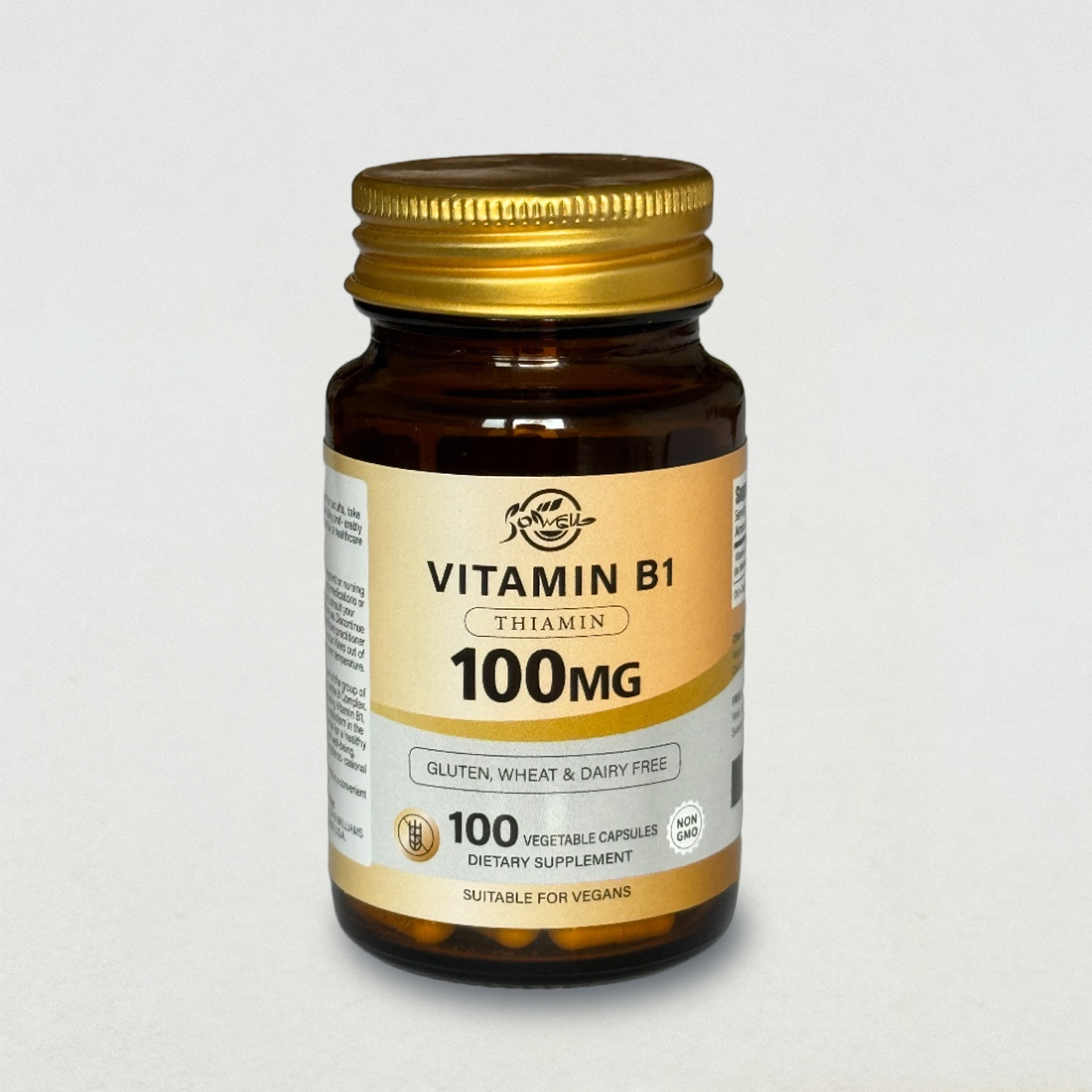 SOWELL Imported Vitamin B1 Soothing 100 Capsules from the United States