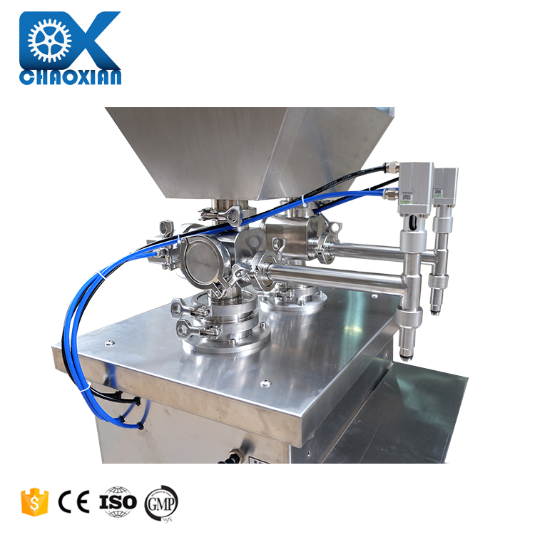 FM1D Semi-automatic double nozzles liquid filling machine