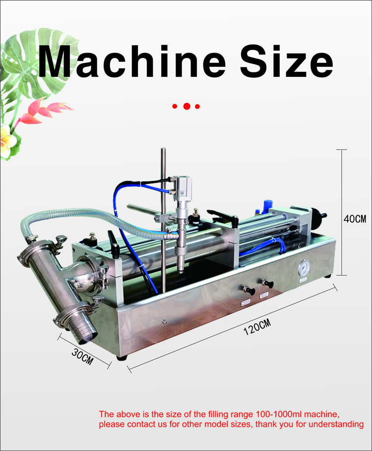 FM3 Semi-automatic horizontal liquid filling machine