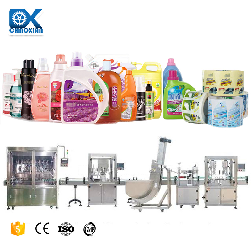 AL2 Automatic Bottle Filling Capping Labeling Production Line