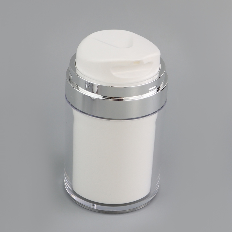 YF-ALA5563 Cylindrical Acrylic Airless Lotion Bottle