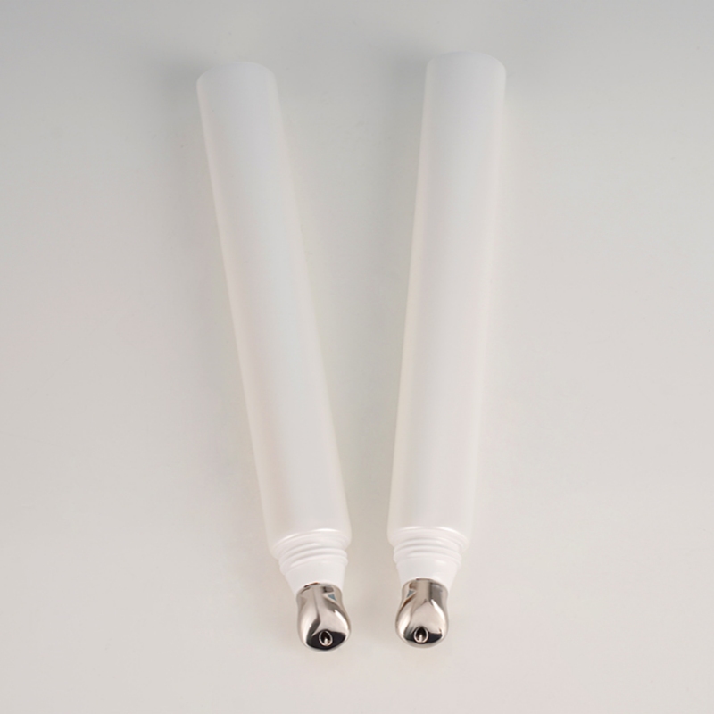 YF-TU001 Cosmetic Tube Squeeze Eye Cream Tube with Zinc Alloy Applicator
