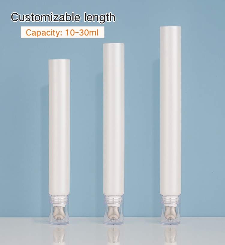 YF-TU001 Cosmetic Tube Squeeze Eye Cream Tube with Zinc Alloy Applicator