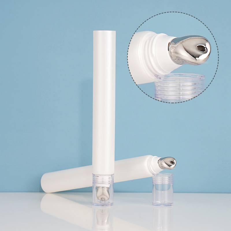 YF-TU001 Cosmetic Tube Squeeze Eye Cream Tube with Zinc Alloy Applicator