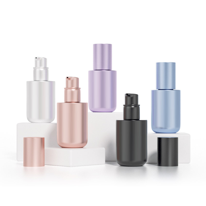 Cosmetic 30ml Lotion Bottle Round Foundation Liquid Pump Bottle YF-GL301